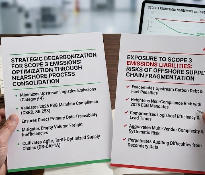 Fenix illustrates the critical strategic decision facing North American OEMs: choosing the resilience and decarbonization of nearshore process consolidation versus the inherent risks and carbon liabilities of offshore supply chain fragmentation.
